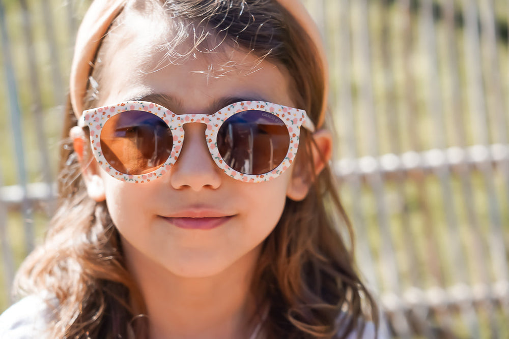 Original Round Sustainable Sunglasses | Bio-Based  Bendable Polarized | Sunset Meadow