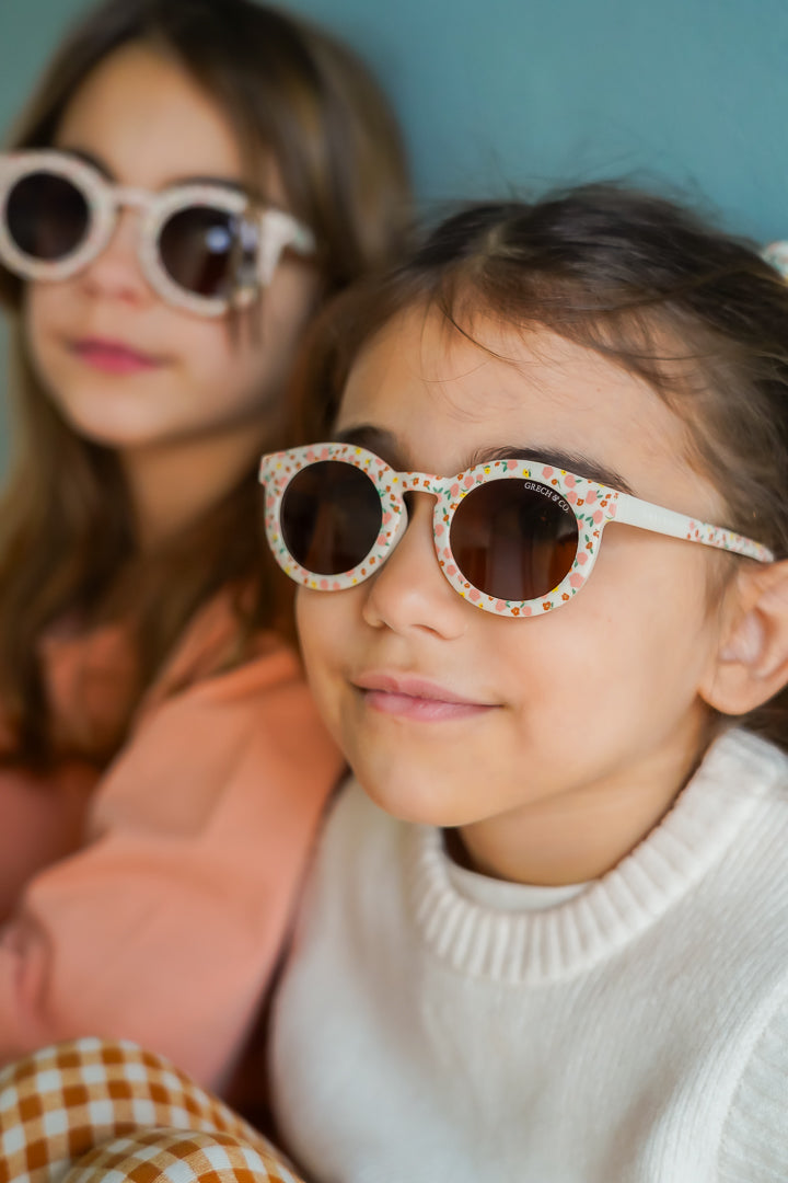 Original Round Sustainable Sunglasses | Bio-Based  Bendable Polarized | Sunset Meadow