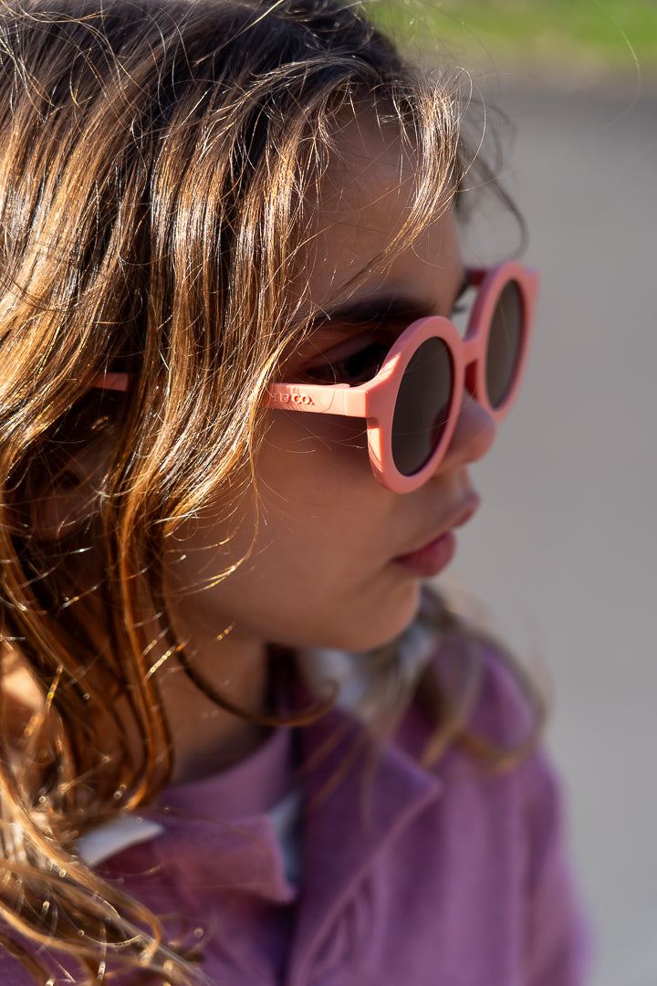 Original Round Sustainable Sunglasses | Bio-Based  Bendable Polarized | Sunset