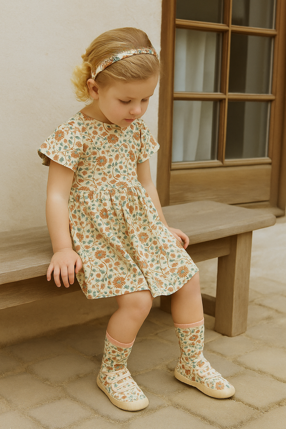 Sweetheart Twirl Dress | Organic Cotton Jersey - In Bloom