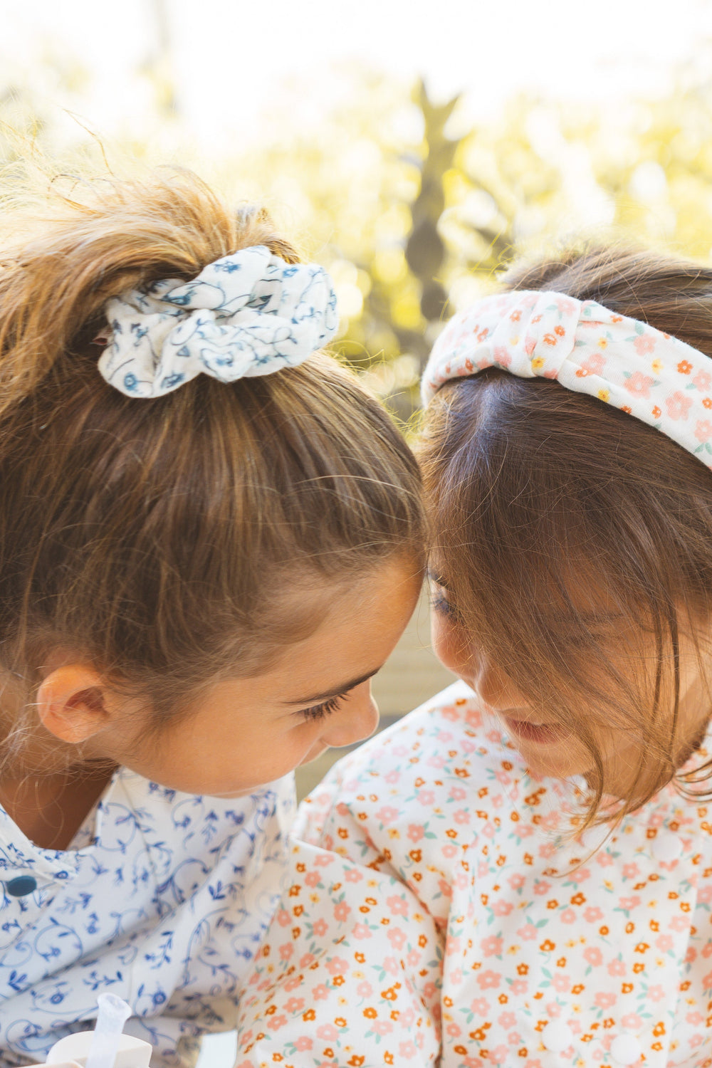 Hair Scrunchies  Set of 2 | Organic Cotton | Scandi Floral | Pre-Order SS27