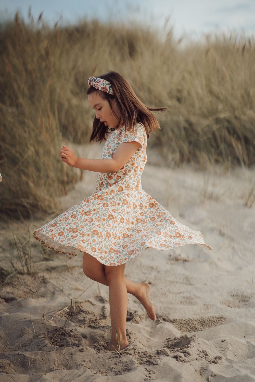 Sweetheart Twirl Dress | Organic Cotton Jersey - In Bloom | Pre-Order SS27
