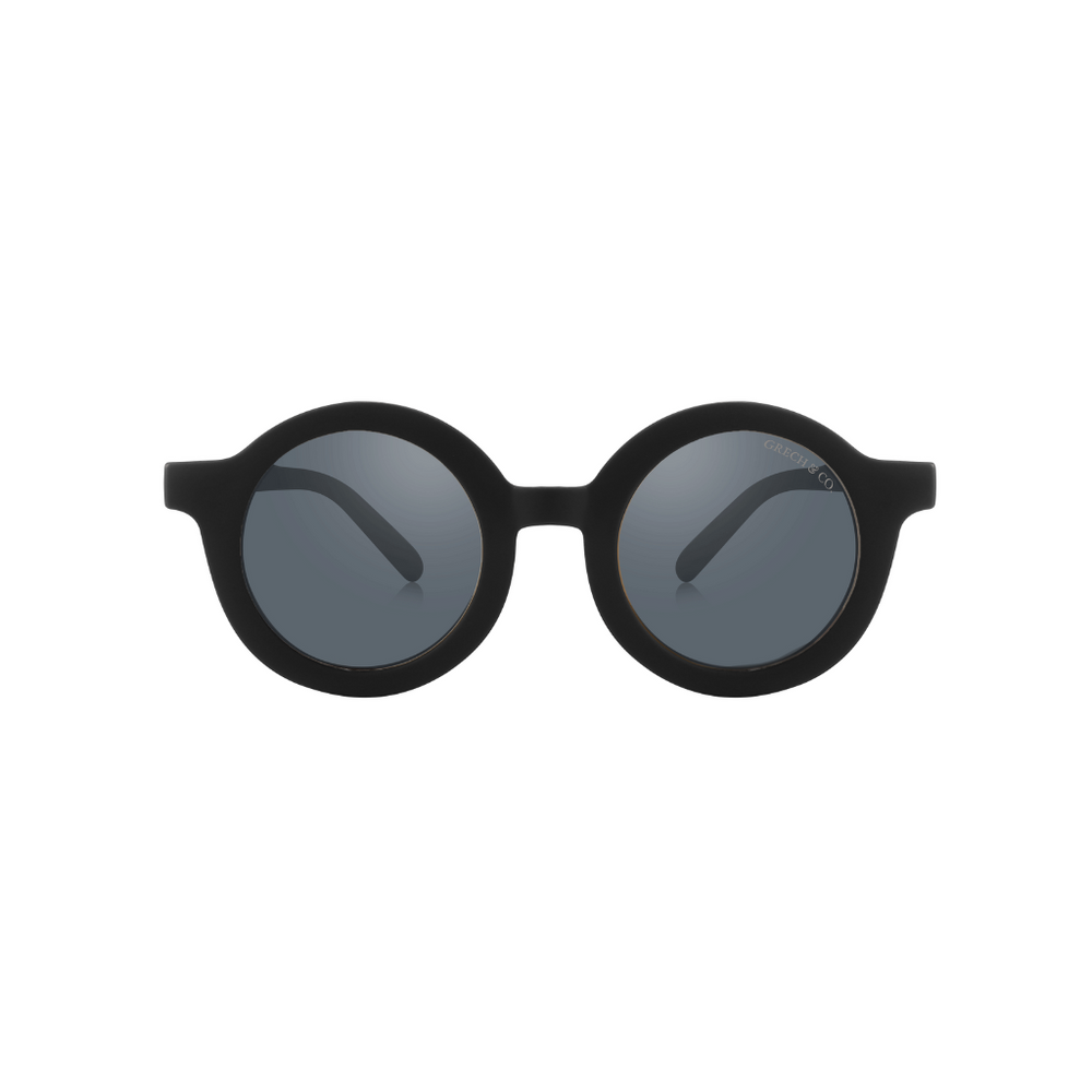 Original Round Sustainable Sunglasses | Bio-Based Bendable Polarized | Black | Pre-Order SS27