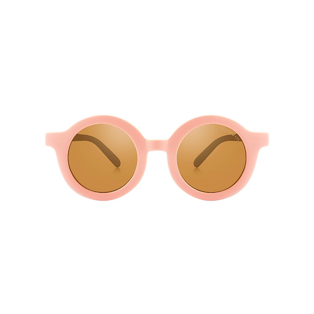 Original Round Sustainable Sunglasses | Bio-Based  Bendable Polarized | Blush Bloom