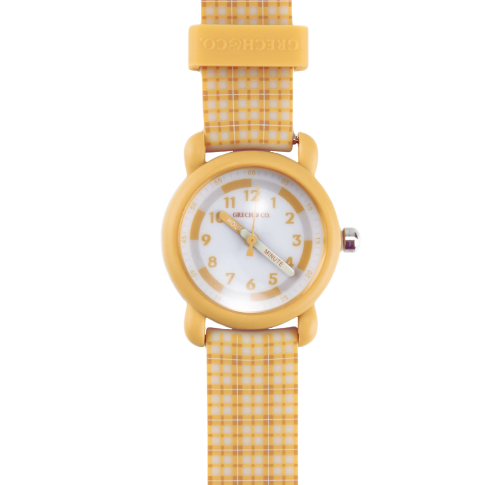 Classic Watches | Silicone + Stainless Steel | Buckwheat Plaid | Pre-Order SS27