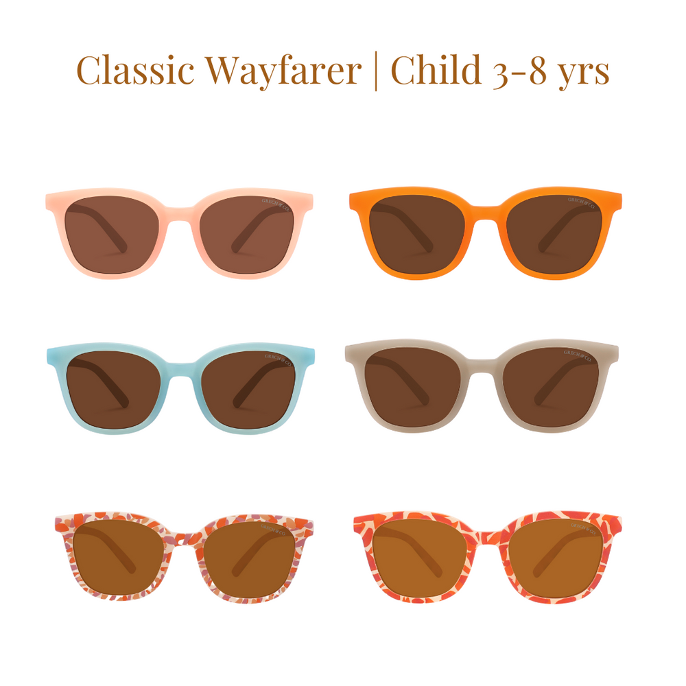 Classic Wayfarer Sustainable Sunglasses | Bio-Based · Bendable · Polarized | Child | 3-8 Y | Laguna | Pre-Order SS27