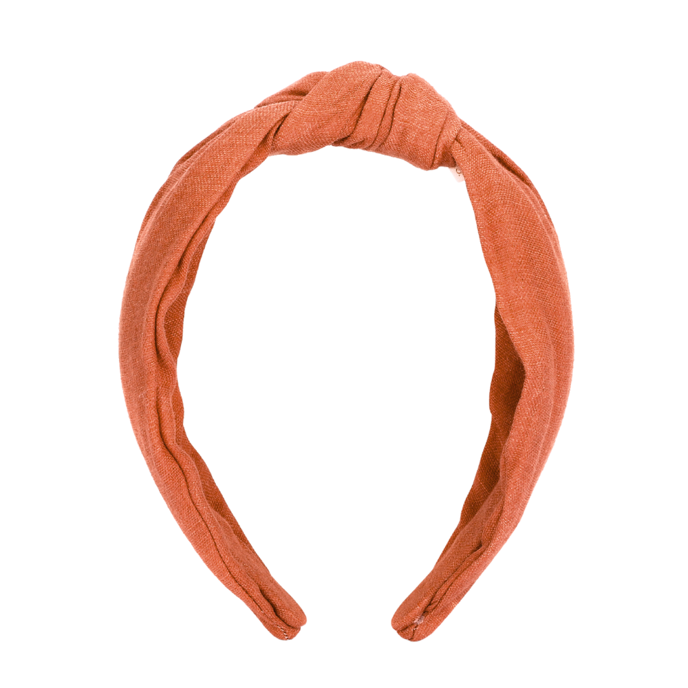 Classic Knot Headband | Organic Cotton | Clay | Pre-Order SS27