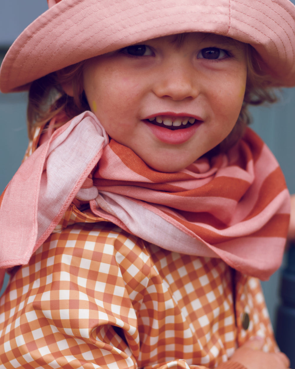 Fishtail Raincoat - Sienna Gingham