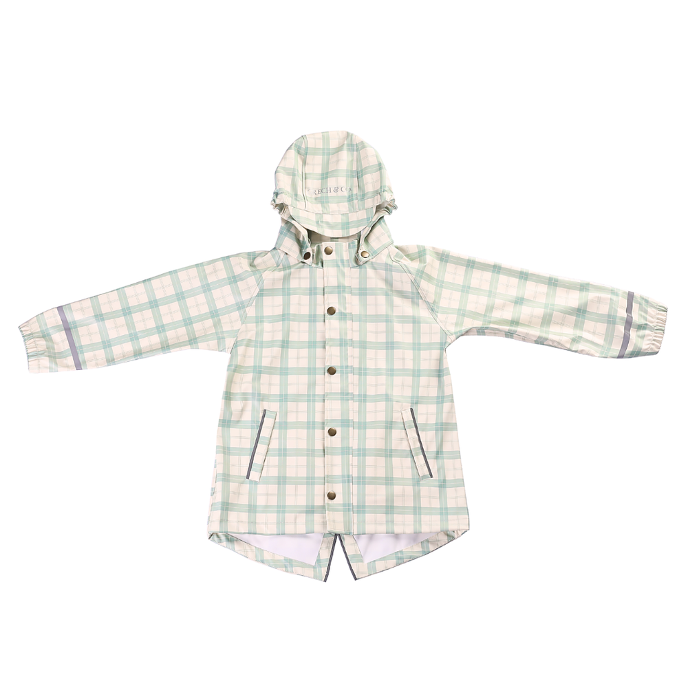 Fishtail Rain Jacket | Fern Plaid