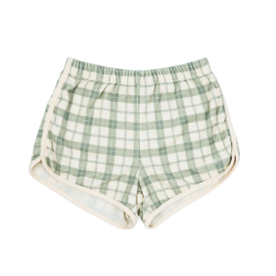 Retro Shorts ~ Fern Plaid