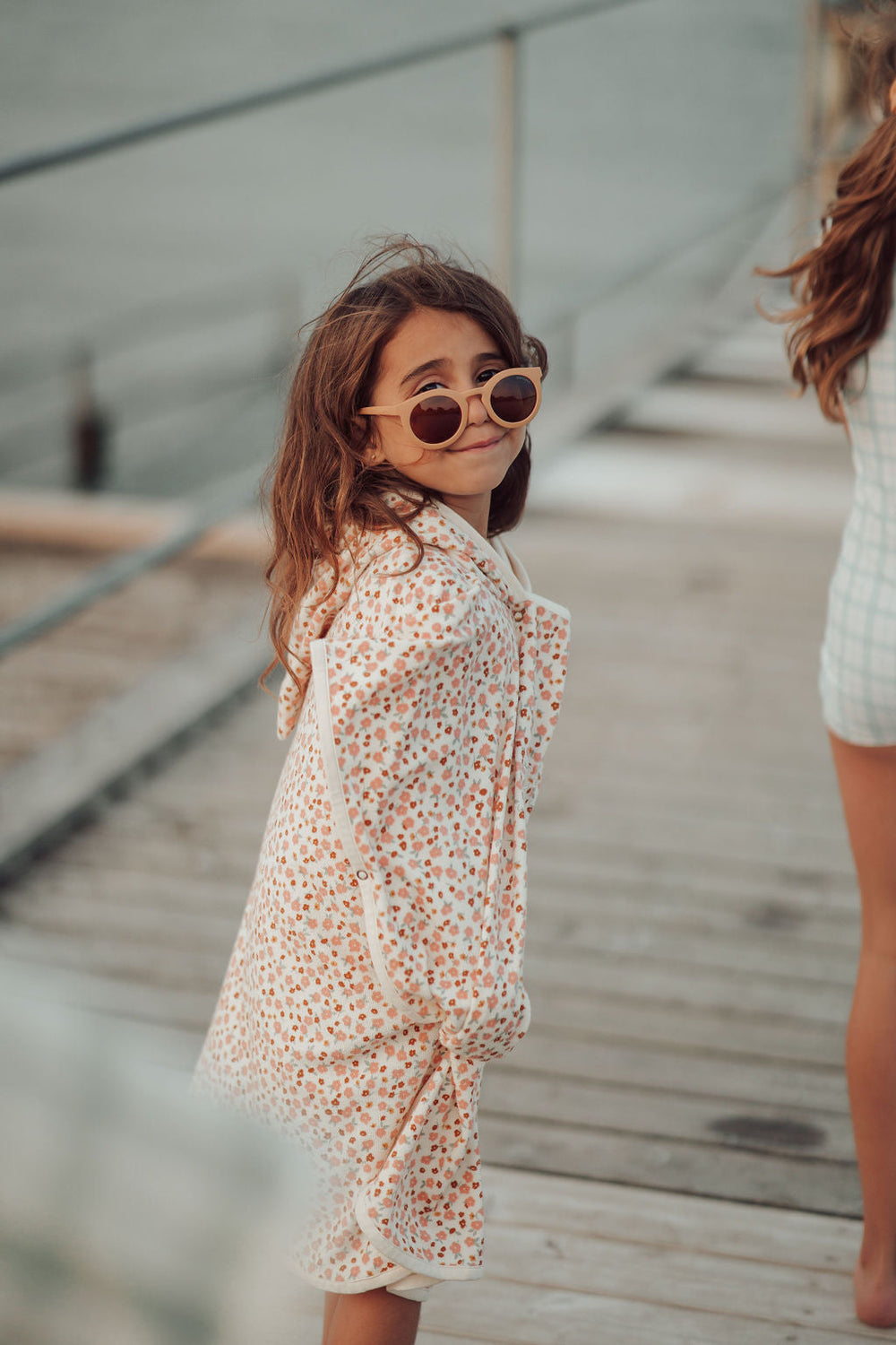 Bathing Towel Poncho | Organic Cotton - Sunset Meadow | Pre-Order SS27