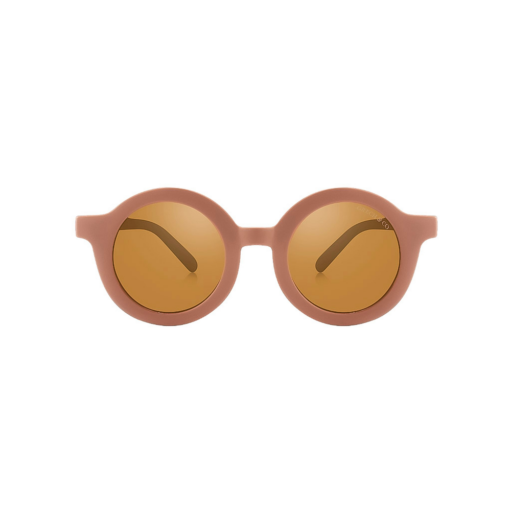Original Round Sustainable Sunglasses | Bio-Based Bendable Polarized | Heather Rose | Pre-Order SS27