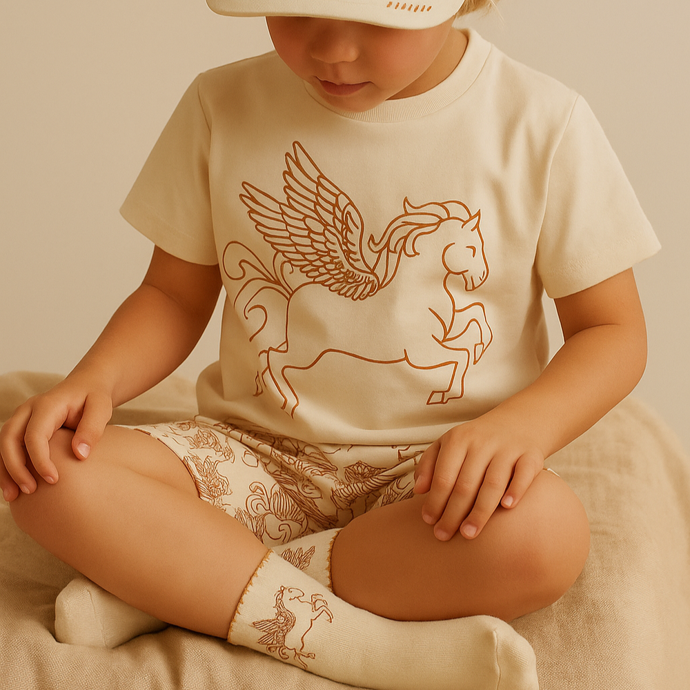 Play Shorts | Organic Cotton Terry - Pegasus