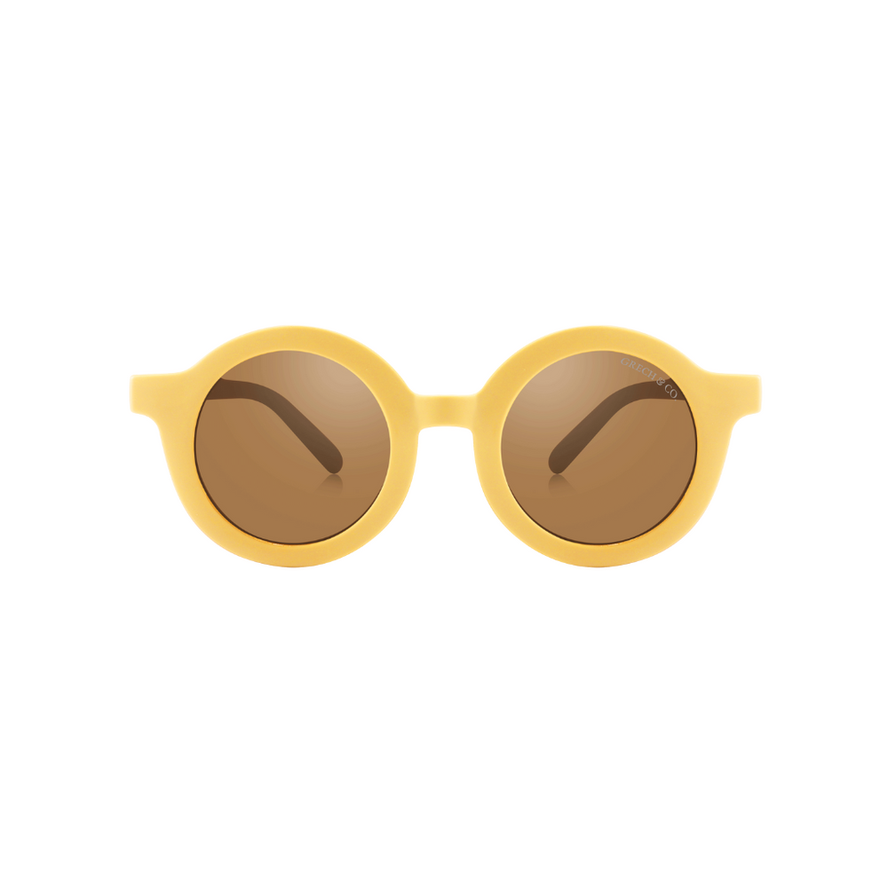 Original Round Sustainable Sunglasses | Bio-Based Bendable Polarized | Mellow Yellow | Pre-Order SS27