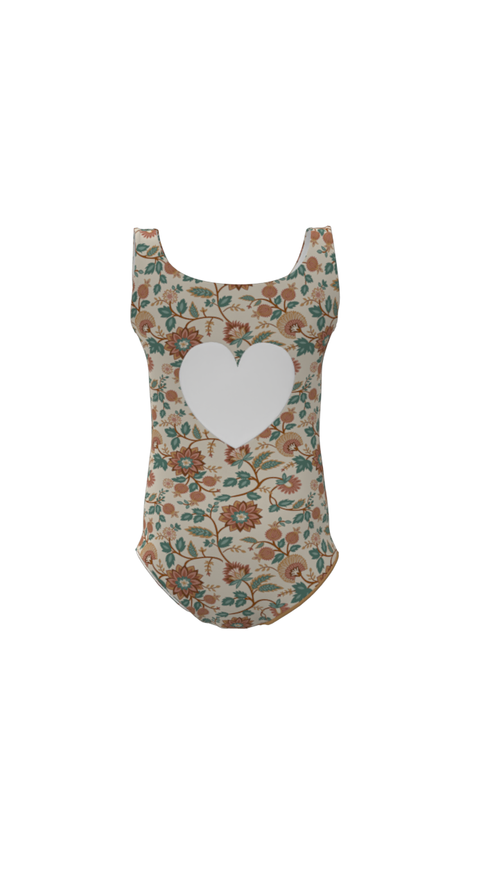 Sweetheart 1 Piece Swimsuit | UPF + Recycled - In Bloom