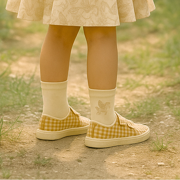 Play Shoes | Recycled Mesh - Sienna Gingham | Pre-Order SS27