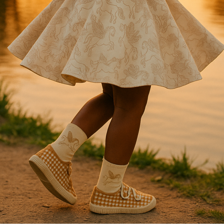 Play Shoes | Recycled Mesh - Sienna Gingham | Pre-Order SS27