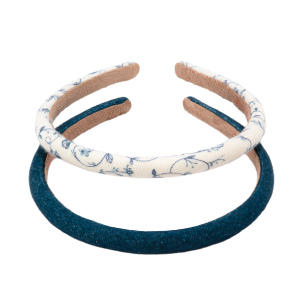 Classic Headband Set of 2 ~ Scandi Floral