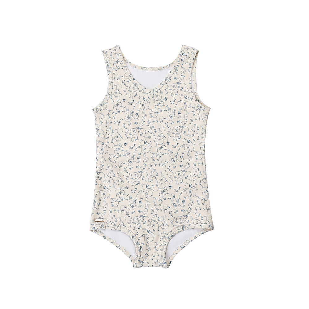Sweetheart 1 Piece Swimsuit | UPF + Recycled - Scandi Floral | Pre-Order SS27