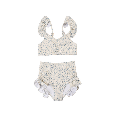 Ruffle 2 Piece Bikini ~ Scandi Floral