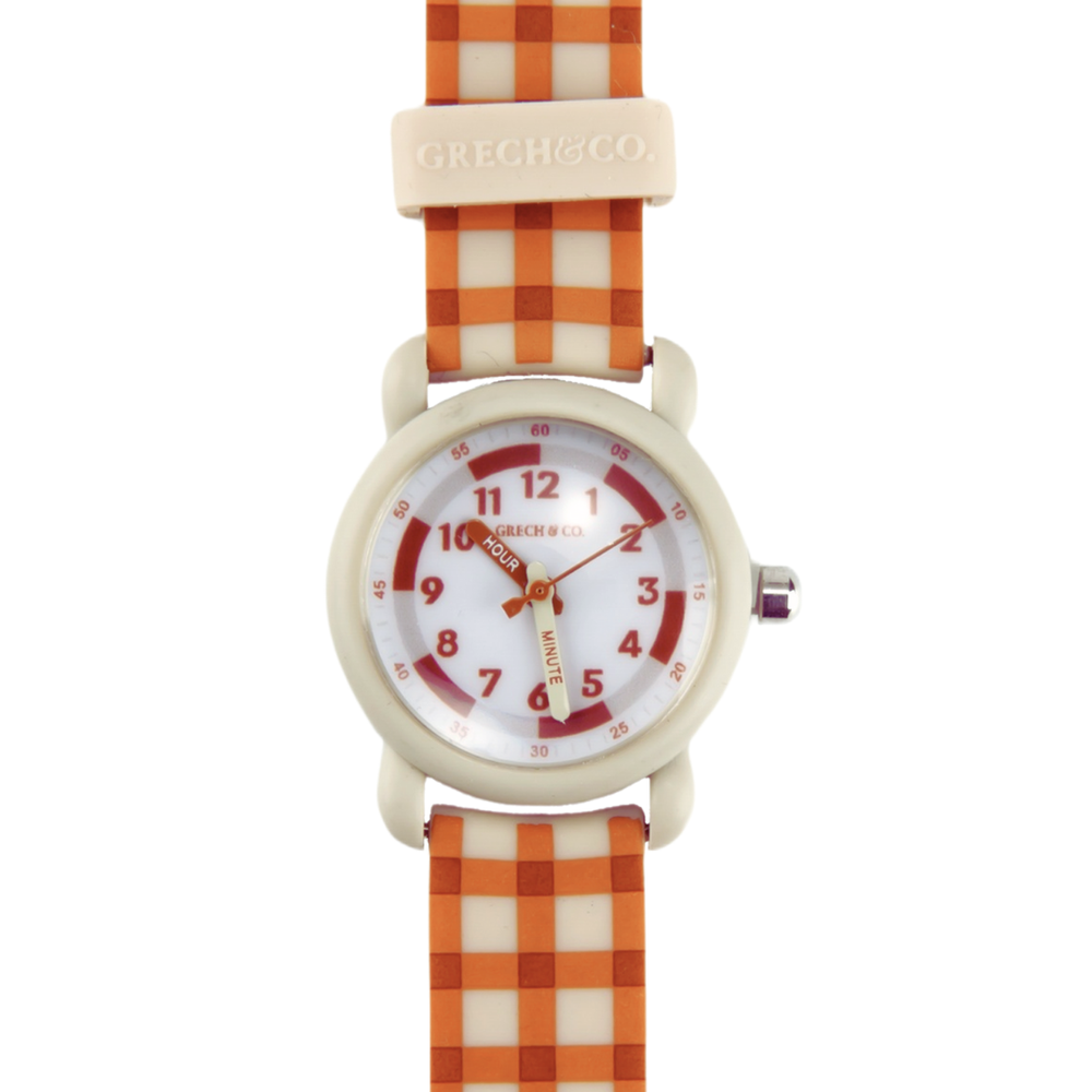 Classic Watches | Silicone + Stainless Steel | Sienna Gingham | Pre-Order SS27