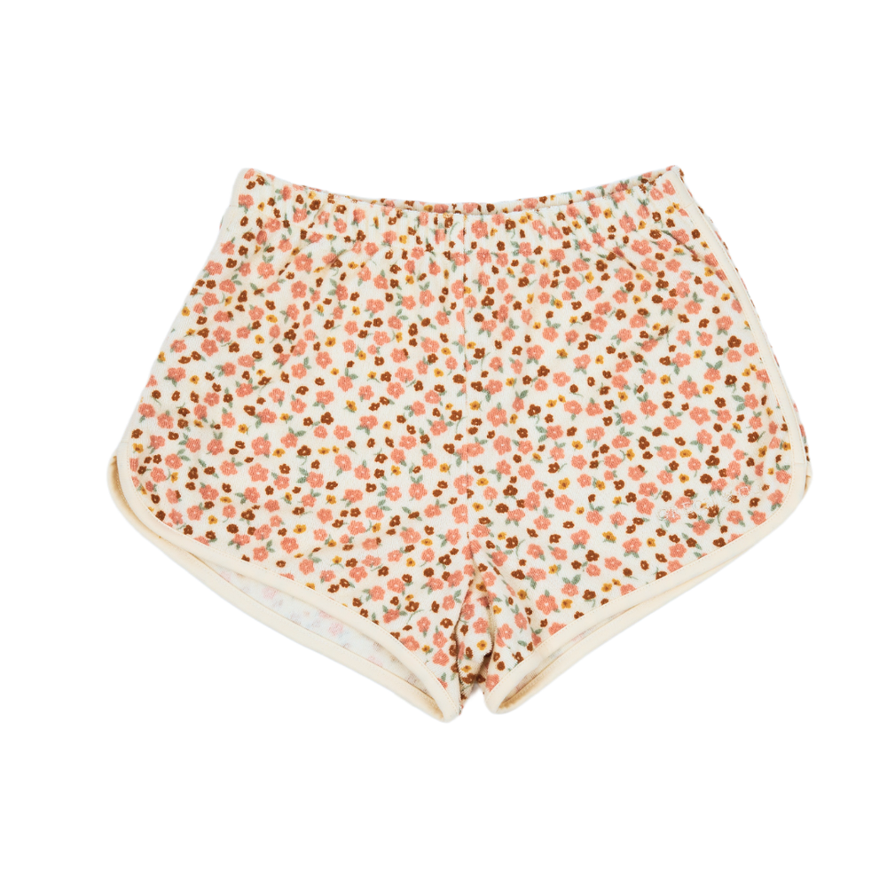 Retro Shorts | Organic Cotton Terry - Sunset Meadow | Pre-Order SS27