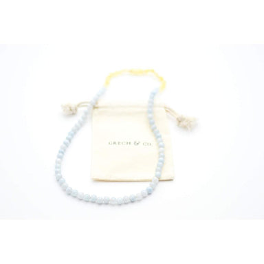 GRECH & CO. Adult Amber Necklace Jewelry Aquamarine, Raw Lemon
