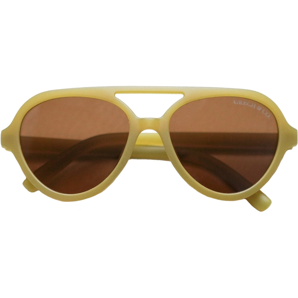 GRECH & CO. Aviator | Polarized Sunglasses | Baby Sunglasses Chartreuse