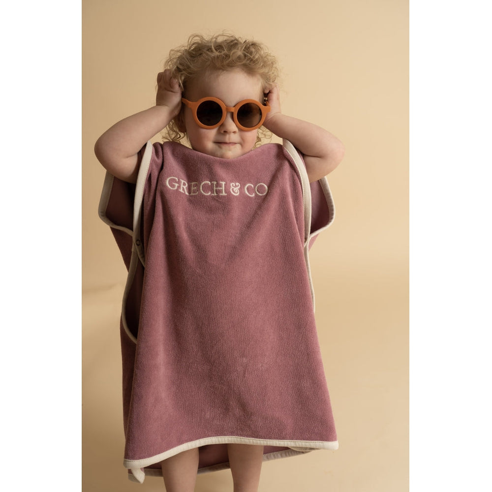 GRECH & CO. Bathing Poncho | GOTS Clothing Mauve Rose
