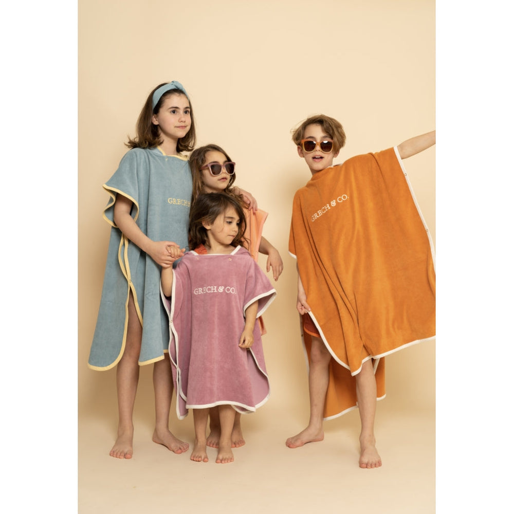 GRECH & CO. Bathing Poncho | GOTS Clothing Sky Blue