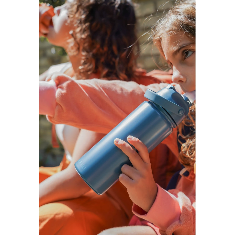 GRECH & CO. Bite + Sip Thermo Water Bottle | 18oz Thermo Desert Teal