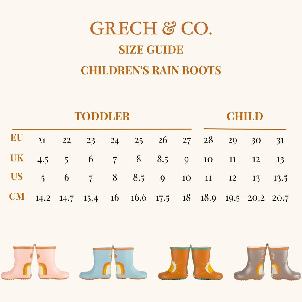 GRECH & CO. Children's Rain Boots Rain Boots Stone