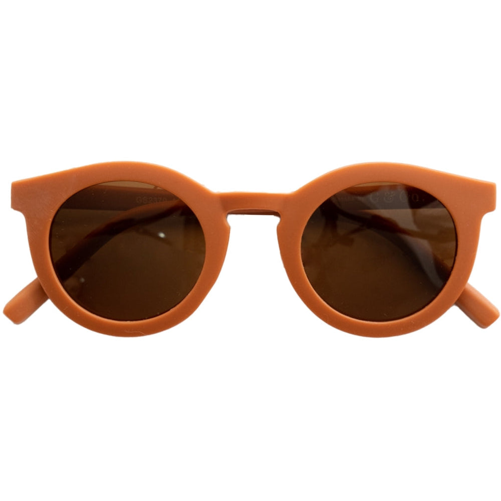 GRECH & CO. Classic: Recycled Plastic & Polarized Sunglasses - Child Sunglasses Rust