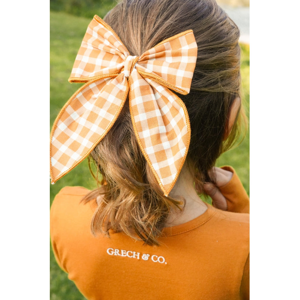 GRECH & CO. Fable Bow Hair accessories Sienna Gingham