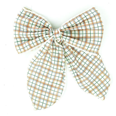 GRECH & CO. Fable Bow-Large Size Hair accessories Plaid Pattern