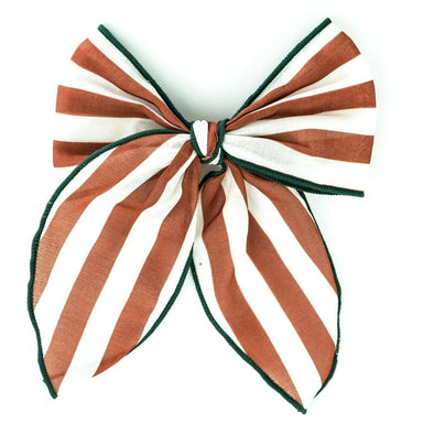 GRECH & CO. Fable Bow-Large Size Hair accessories Stripes Atlas + Tierra