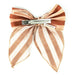 GRECH & CO. Fable Bow-Large Size Hair accessories Stripes Sunset + Tierra
