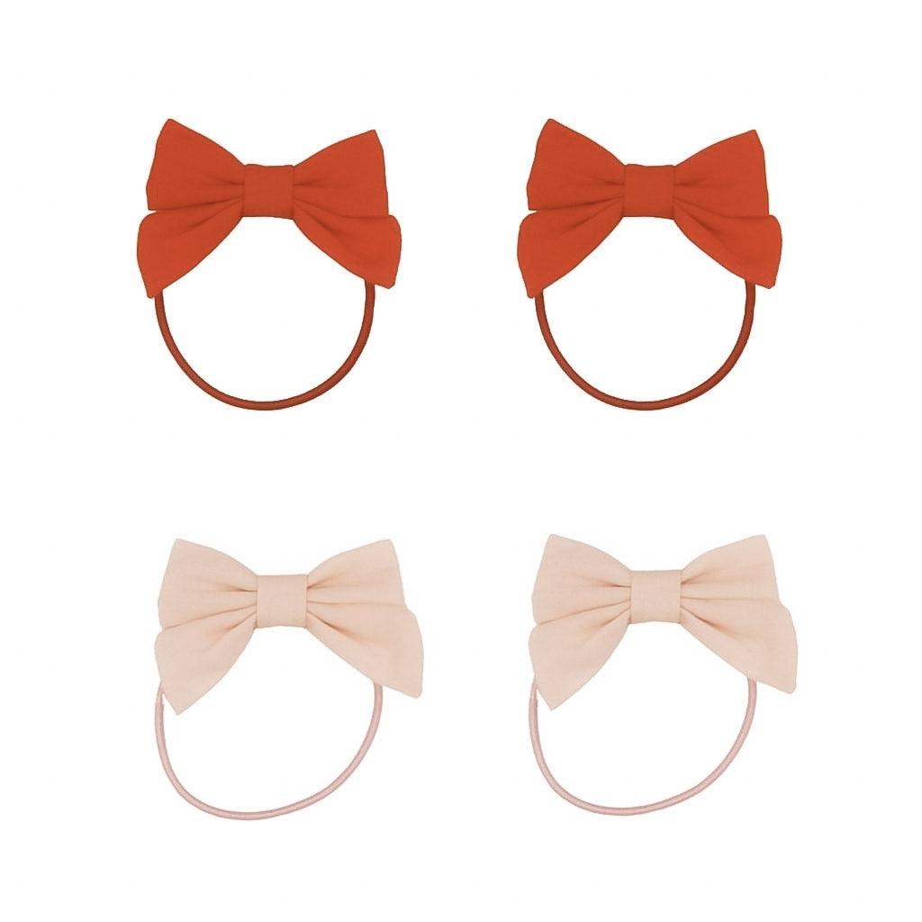 Fable Bow Ponies set of 4 Blush Bloom, Cajun Blossom — GRECH & CO.