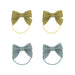 GRECH & CO. Fable Bow Ponies set of 4 Hair accessories Chartreuse, Sky Blue