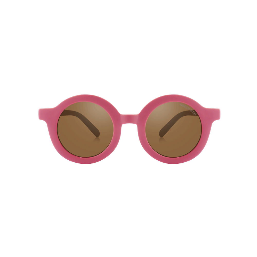Original Round  Bendable & Polarized Sunglasses - Bubble Gum — GRECH & CO.