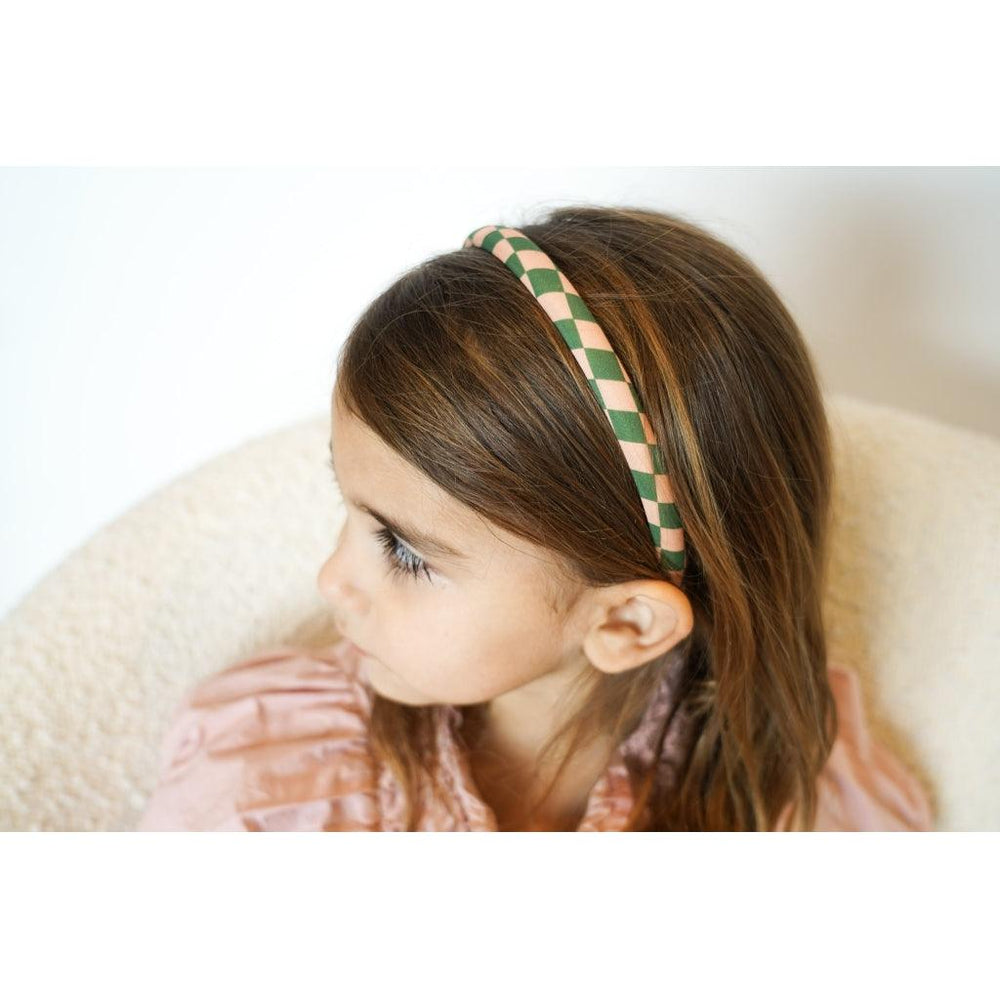 GRECH & CO. Headbands Set of 2 Hair accessories Checks  Sunset  + Orchard