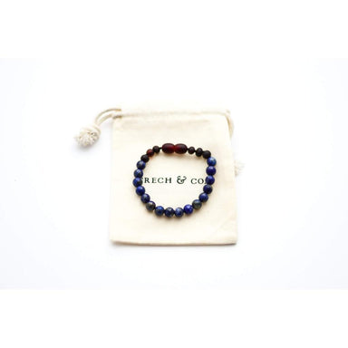GRECH & CO. Kids Amber Bracelet Jewelry Lapis Lazuli + Raw Cherry