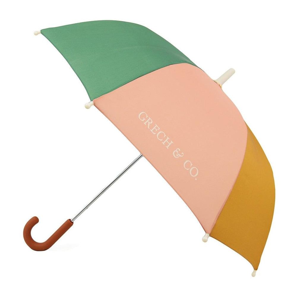 GRECH & CO. Kids Rain + UV Sun Umbrella Umbrellas Sunset+Wheat