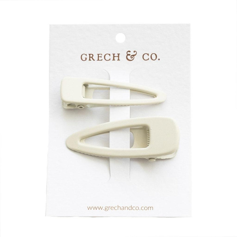 GRECH & CO. Matte Clips Set of 2 Hair clips Buff