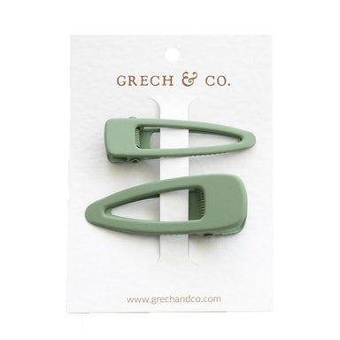 GRECH & CO. Matte Clips Set of 2 Hair clips Fern