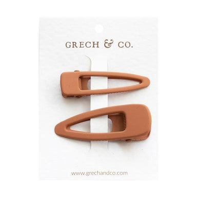 GRECH & CO. Matte Clips Set of 2 Hair clips Rust