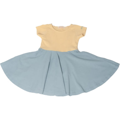 GRECH & CO. Open Heart Twirl Dress | GOTS Clothing Mellow Yellow, Sky Blue