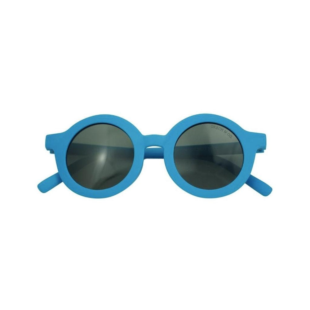 GRECH & CO. Original Round | Bendable & Polarized Sunglasses Sunglasses Azure