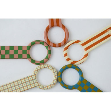 GRECH & CO. Pacifier Clip - Pattern Pacifier clips Checks  Sunset  + Orchard