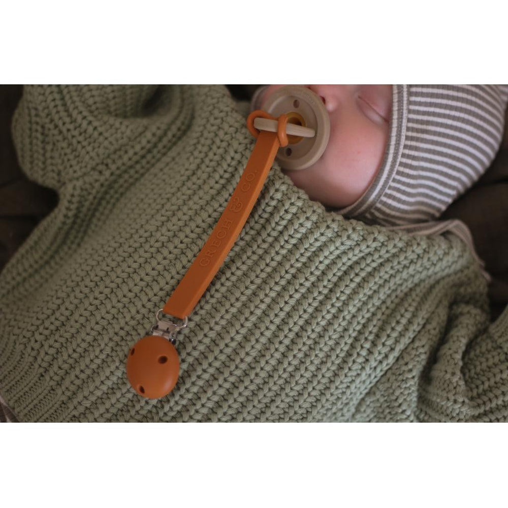 GRECH & CO. Pacifier Clips Pacifier clips Rust